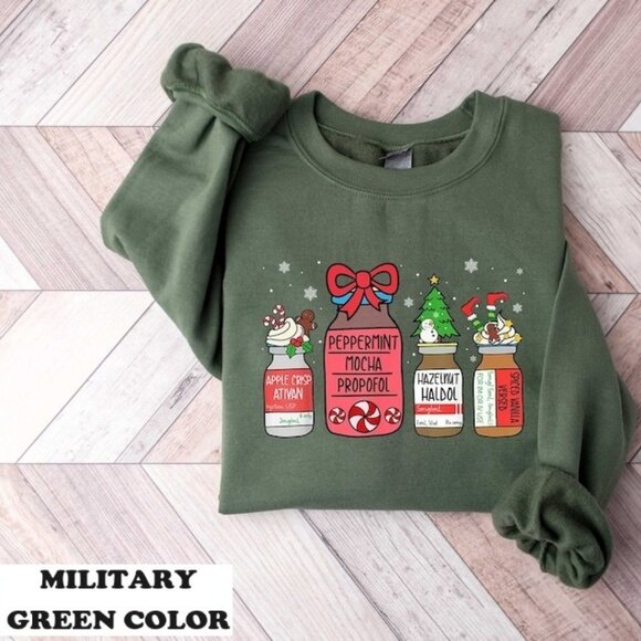Nurse Christmas Sweatshirt, Nicu Christmas Sweatshirt Xmas Gift 99 - Picture 1 of 5